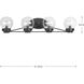 Spatial 4 Light 31 inch Matte Black Bath Vanity Wall Light, Design Series