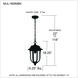 Mulberry 1 Light 9 inch Matte Black Outdoor Hanging Lantern