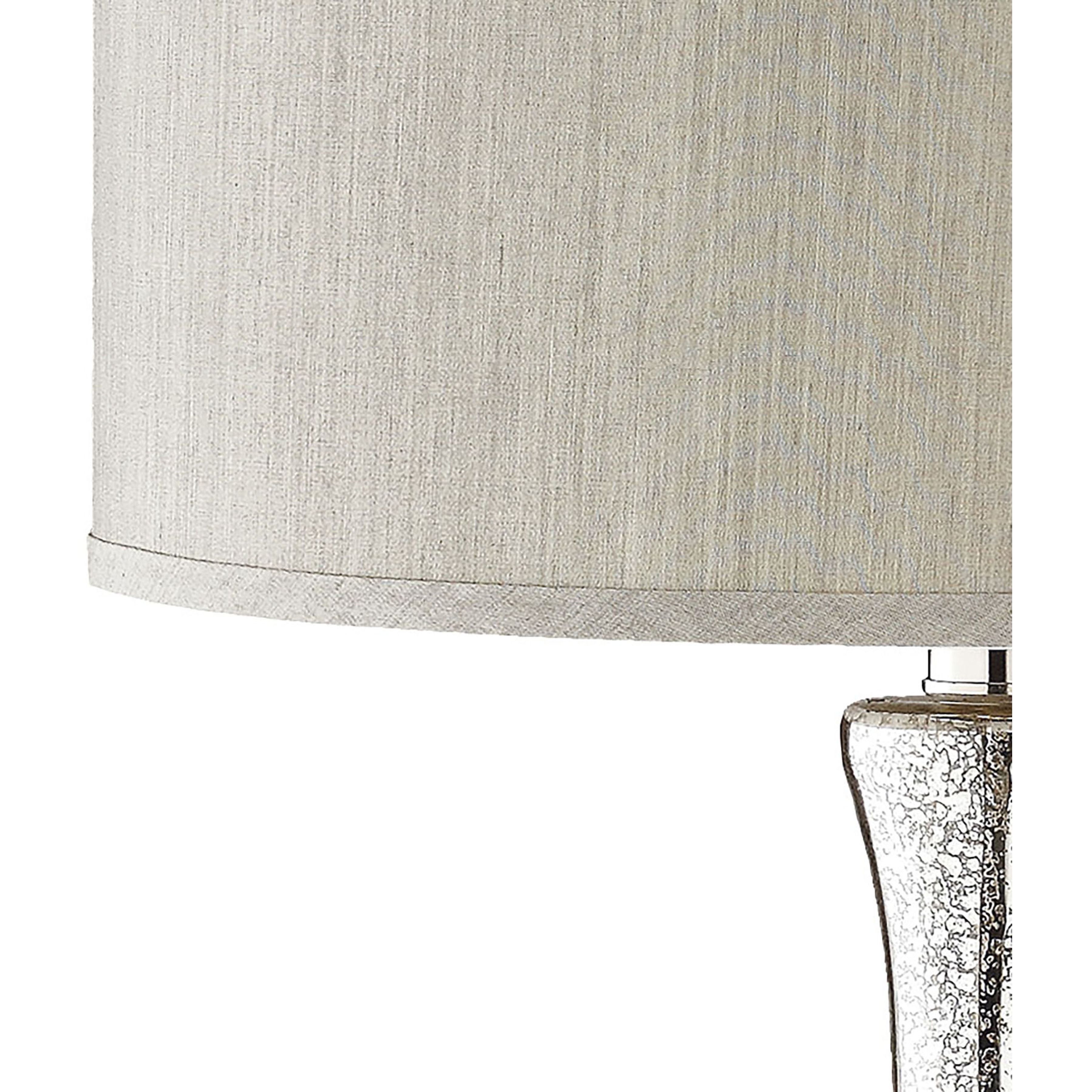 Linore 28 inch 150 watt Antique Mercury with Chrome Table Lamp Portable Light