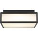 Panel Square LED 10 inch Sand Black Outdoor Flush Mount