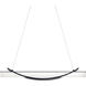 Rowan LED 4.75 inch Matte Black Chandelier Ceiling Light, Linear (Single)
