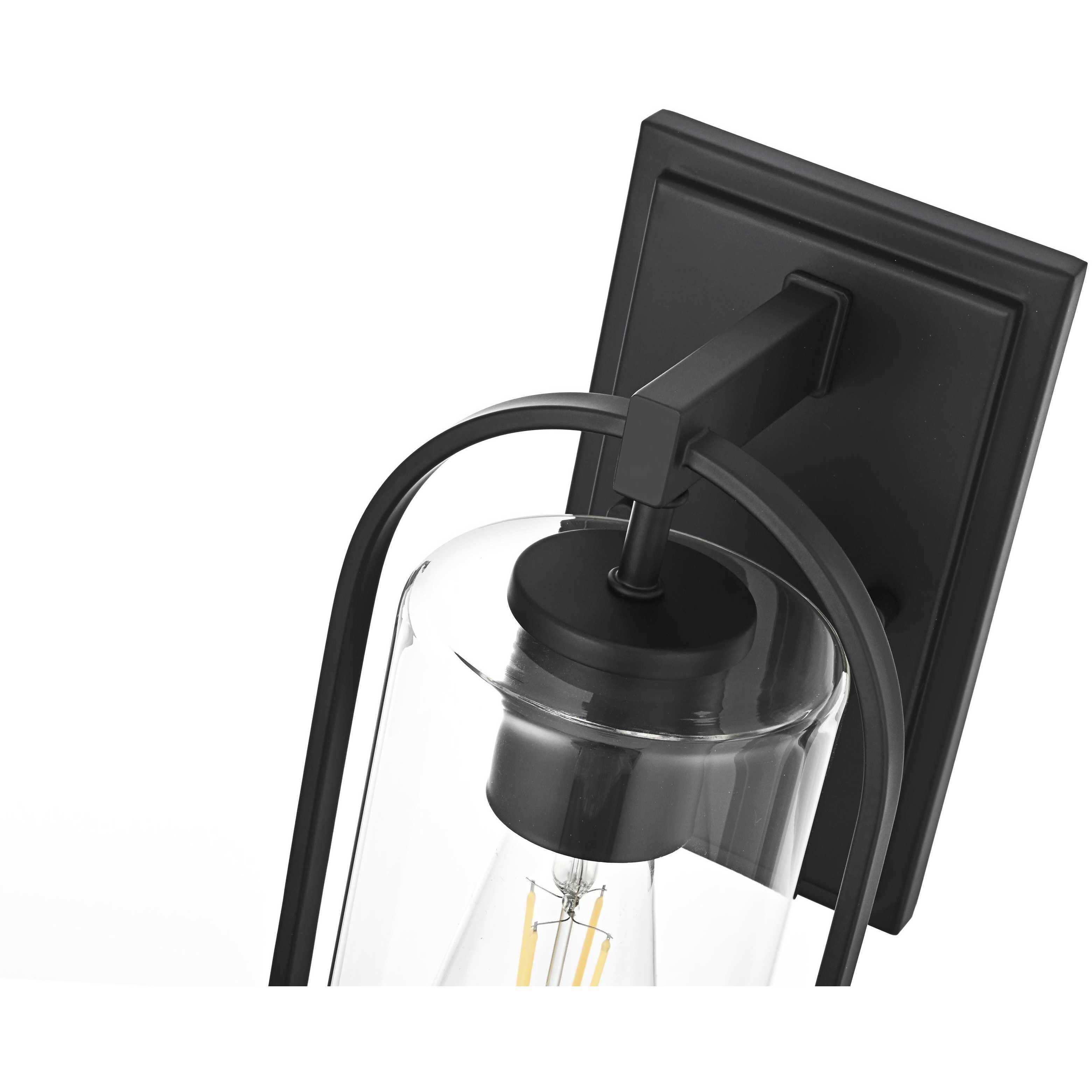 Jaxson 1 Light 15 inch Black Outdoor Wall Sconce