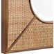 Tahiti 42 X 28 inch Rattan with Fir Wood Accents Wall Mirror