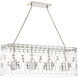 Charming 8 Light 36.13 inch Polished Nickel Island Light Ceiling Light