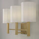 Adrian 3 Light 24.5 inch Aged Brass Vanity Light Wall Light