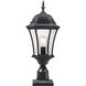 Wakefield 1 Light 24 inch Black Outdoor Pier Mounted Fixture