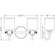 Kinsley 2 Light 14.5 inch Brushed Nickel Bath Vanity Wall Light