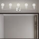Lansdale 5 Light 34 inch Brushed Nickel Vanity Sconce Wall Light