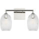 HABLE Serafina 2 Light 16 inch Polished Nickel Bath Vanity Wall Light