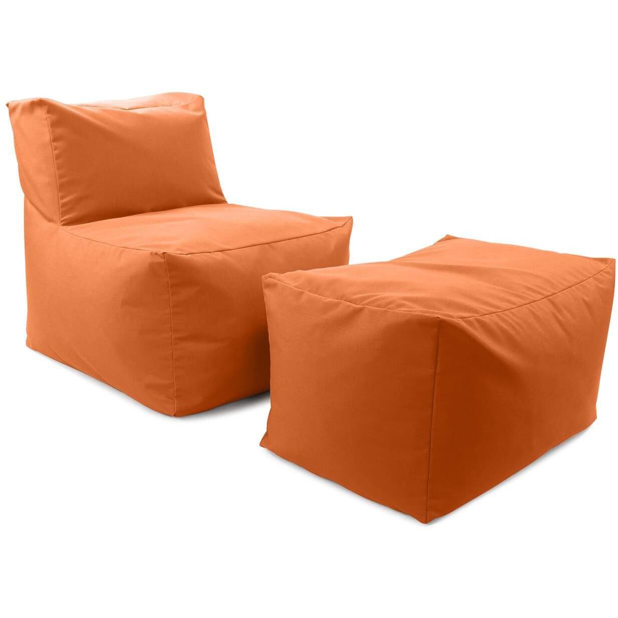 Seascape 18.25 inch Canyon Outdoor Pouf Bench