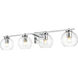 Juelz 4 Light 34 inch Chrome Bath Sconce Wall Light