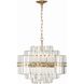 Hayes 12 Light 22 inch Aged Brass Chandelier Ceiling Light