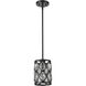 Dealey 1 Light 6.25 inch Matte Black Pendant Ceiling Light