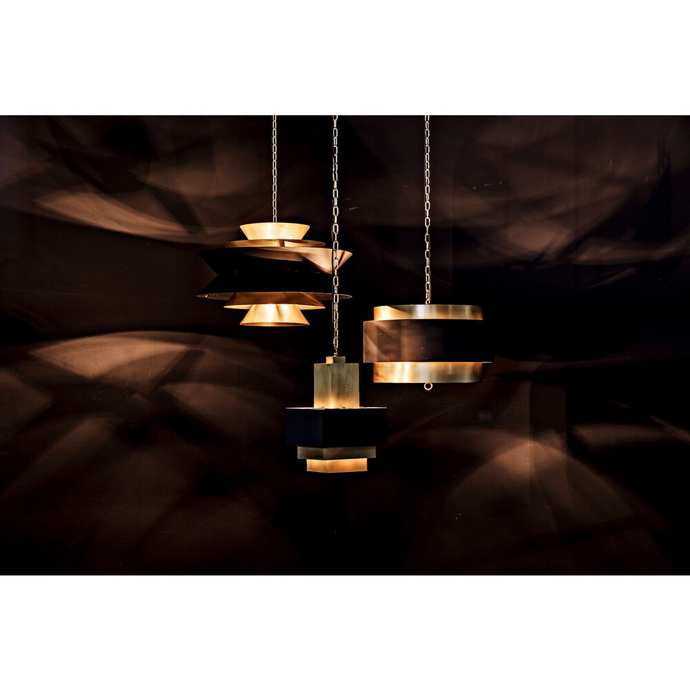 Arion 4 Light 29 inch Antique Brass Pendant Ceiling Light