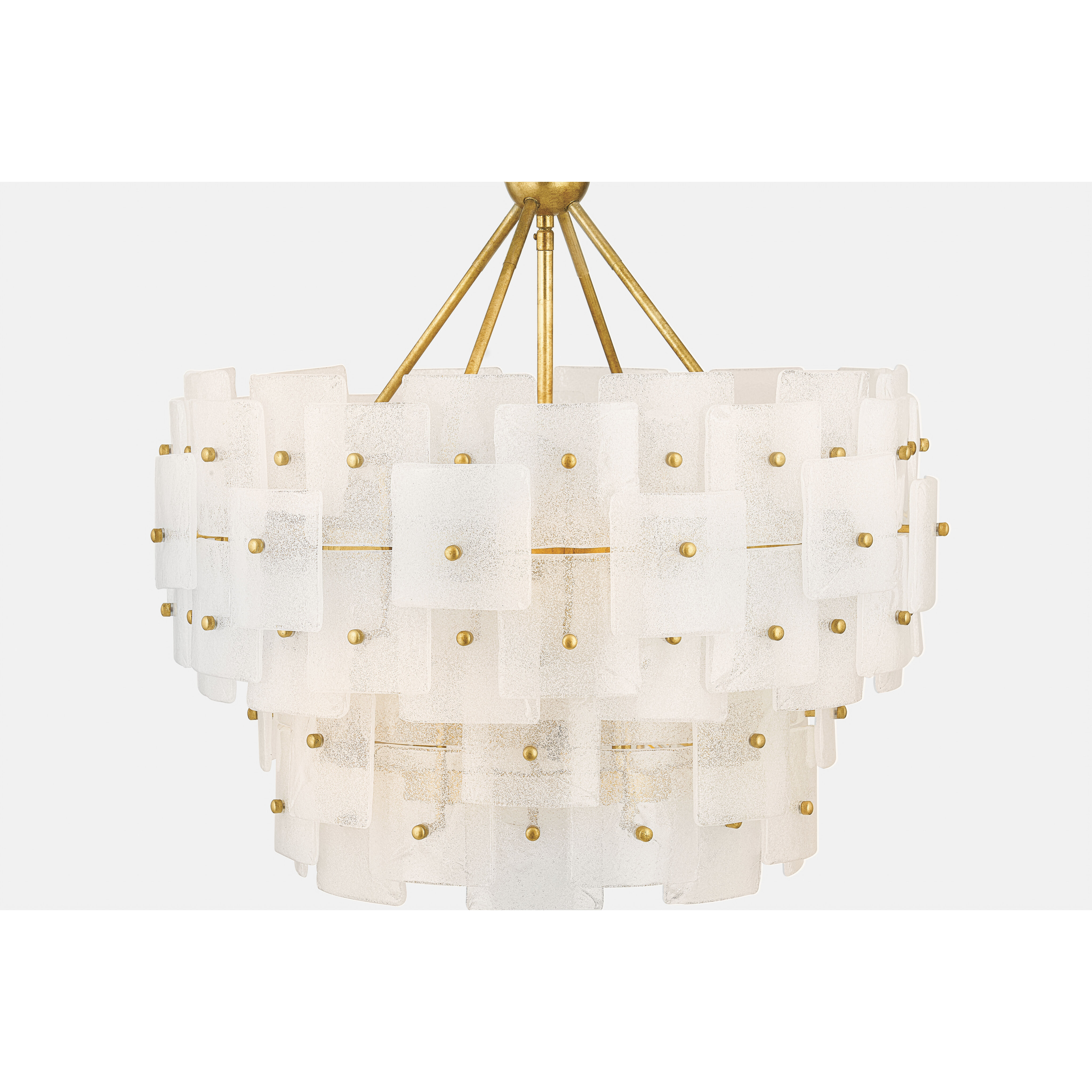 Jacik 6 Light 24 inch Vintage Gold Leaf Chandelier Ceiling Light