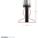 Cannery 33 inch 5 watt Ombre Galvanized Buffet Table Lamp Portable Light