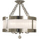 Astor 5 Light 24 inch Roman Bronze Semi-Flush Mount Ceiling Light