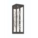 Aerie LED 20 inch Silver and Black Outdoor Wall Sconce, Both Indoor/Outdoor
