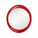Ellipse 39 X 35 inch Glossy Red Wall Mirror