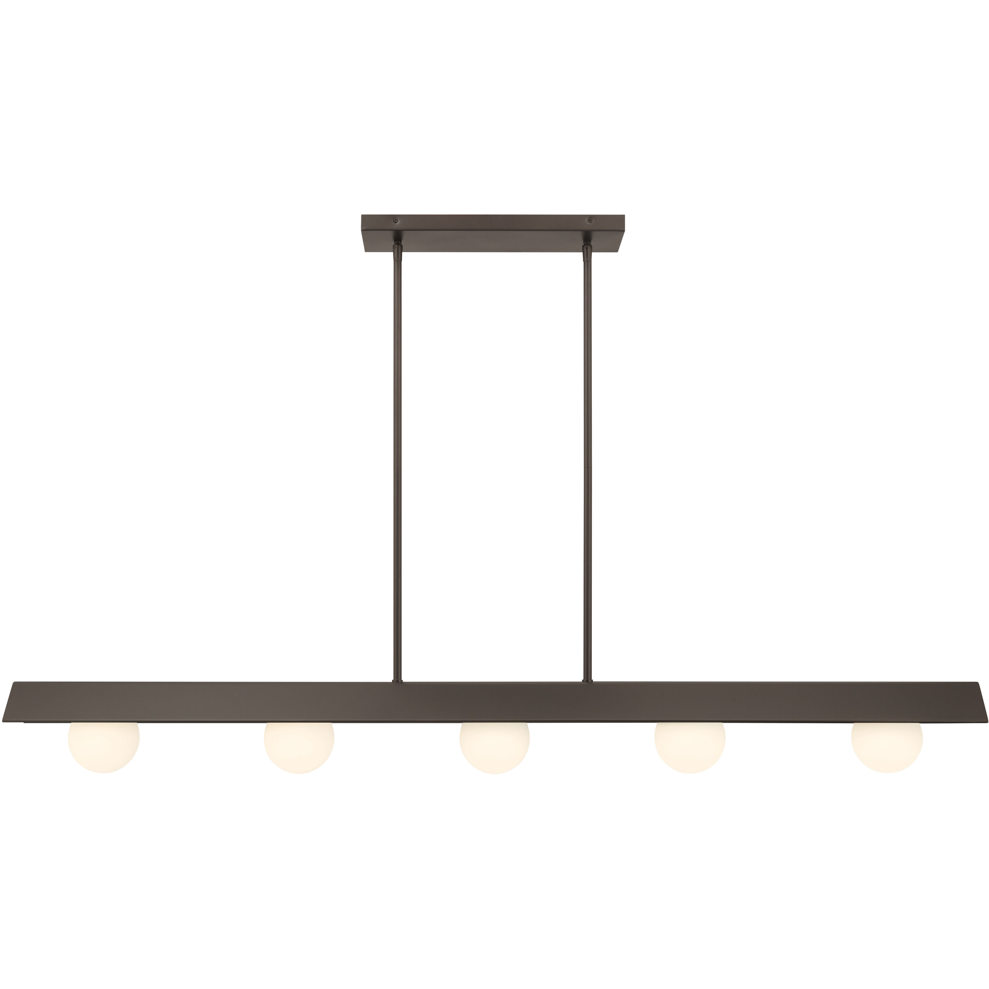 Vestra LED 54 inch Dark Bronze Linear Chandelier Ceiling Light