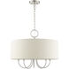 Blossom 5 Light 22 inch Brushed Nickel Pendant Chandelier Ceiling Light