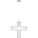Bella Vista 1 Light 20 inch Brushed Nickel Pendant Chandelier Ceiling Light