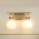 Mansfield 2 Light 16 inch Champagne Gold Vanity Light Wall Light