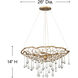 Lisa McDennon Laguna 4 Light 26 inch Burnished Gold Indoor Chandelier Ceiling Light