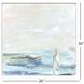 Calm Waters Blue and Green and Metallic and White Canvas, The Studio