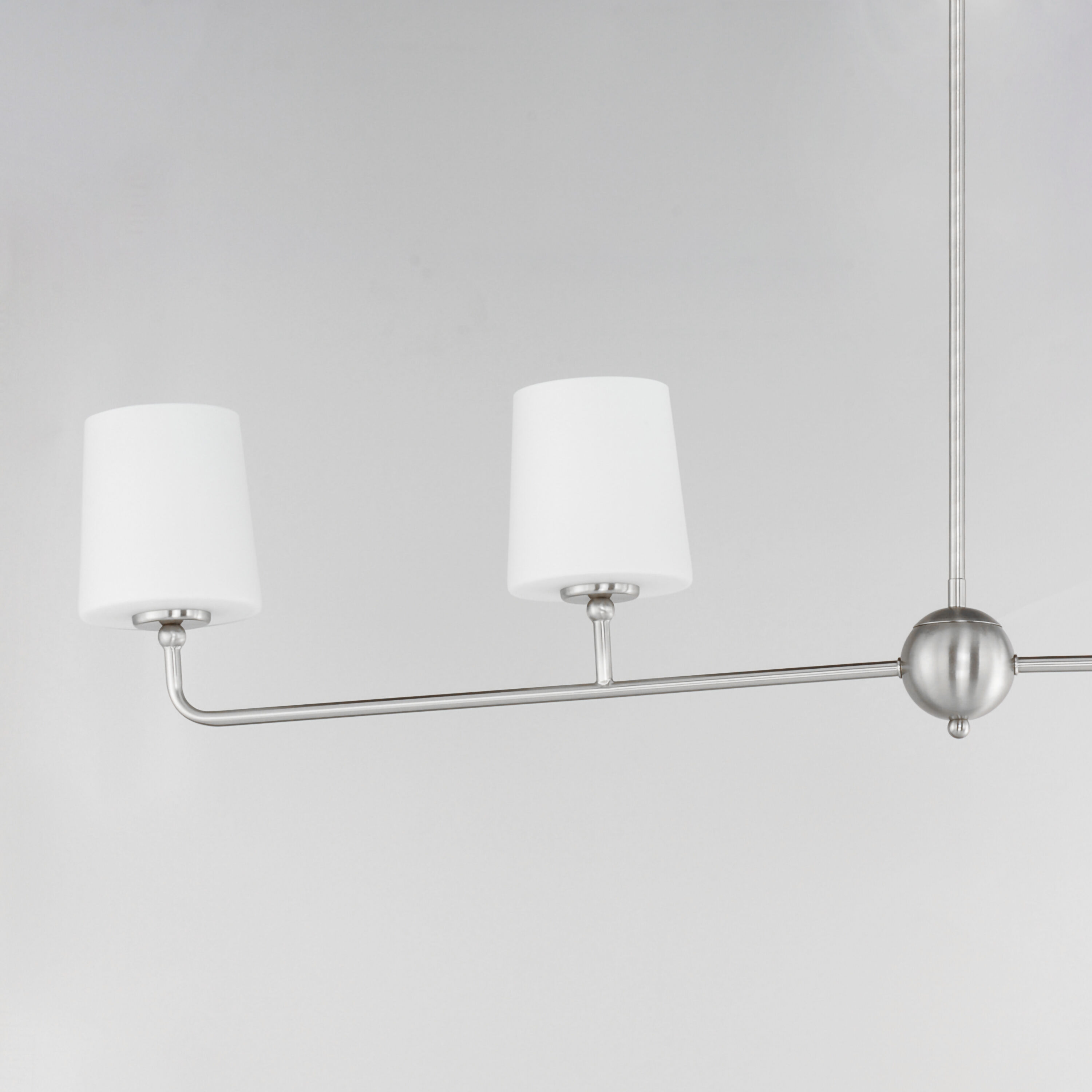 Bristol 4 Light 48 inch Satin Nickel Linear Pendant Ceiling Light