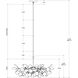 Lunaria 4 Light 31 inch Contemporary Silver Leaf Chandelier Ceiling Light, Small