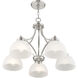 Somerset 5 Light 25 inch Brushed Nickel Chandelier Ceiling Light
