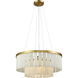 Orchestra 1 Light 20 inch Gold Leaf Chandelier Ceiling Light