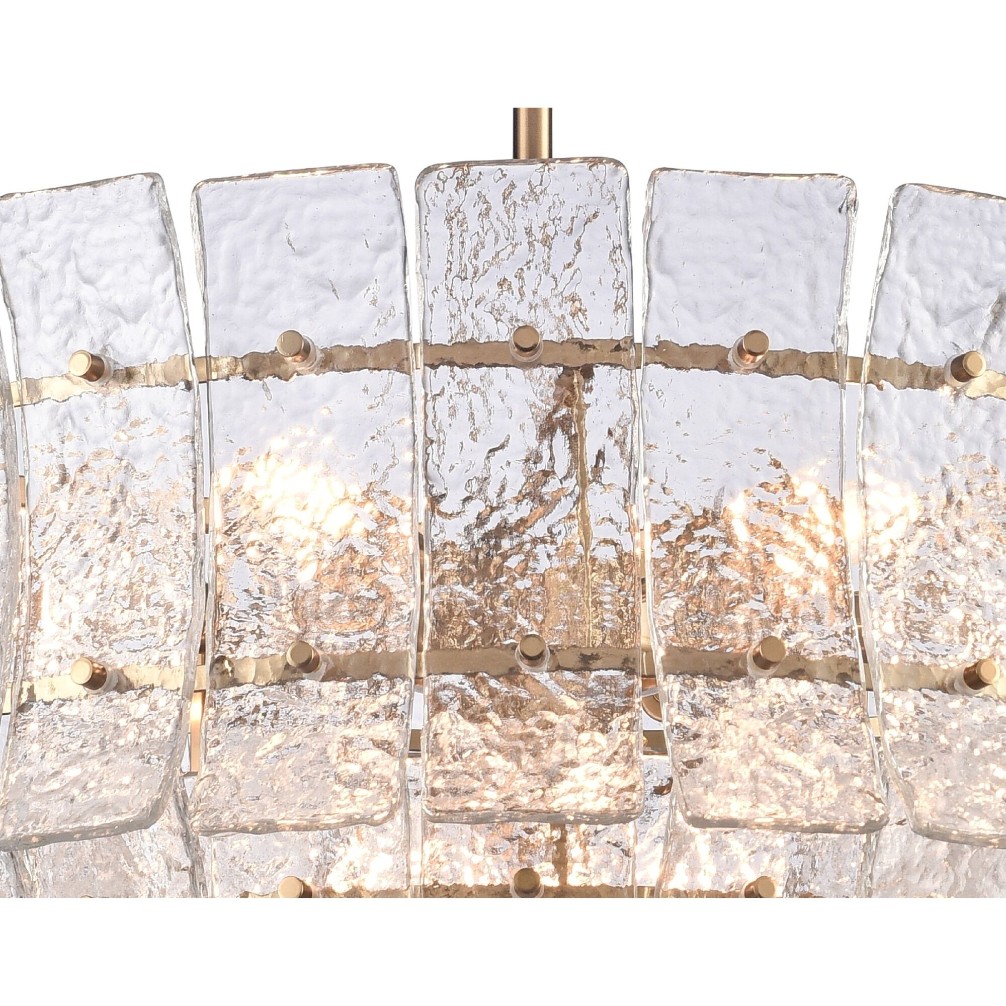 Sophie 9 Light 28.5 inch Lacquered Gold Pendant Ceiling Light