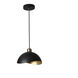 Luna Bella 1 Light 10 inch Matte Black and Weathered Brass Pendant Ceiling Light