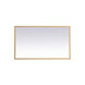 Pier 30 X 24 inch Brass LED Mirror