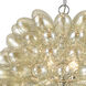 Bubble Up 6 Light 26 inch Chrome with Clear Chandelier Ceiling Light