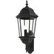 Hamilton 3 Light 29 inch Textured Black Outdoor  Wall Lantern