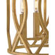Leona 4 Light 14 inch Distressed Brass Pendant Ceiling Light