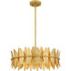 Liza 4 Light 20.5 inch Gold Leaf Pendant Ceiling Light