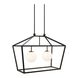 Denison 2 Light 36 inch Black Outdoor Linear Lantern Pendant