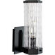 Polygon 1 Light 10.5 inch Matte Black Outdoor Wall Sconce