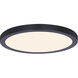 Signature LED 15 inch Matte Black Disk Light