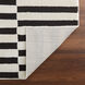 Optika 90 X 63 inch Black/White Rug in 5 x 7