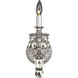 Milano 1 Light 7 inch Florentine Bronze Wall Sconce Wall Light in Swarovski, Florentine Bronze Cast