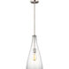 Arilda 1 Light 9 inch Brushed Nickel Pendant Ceiling Light