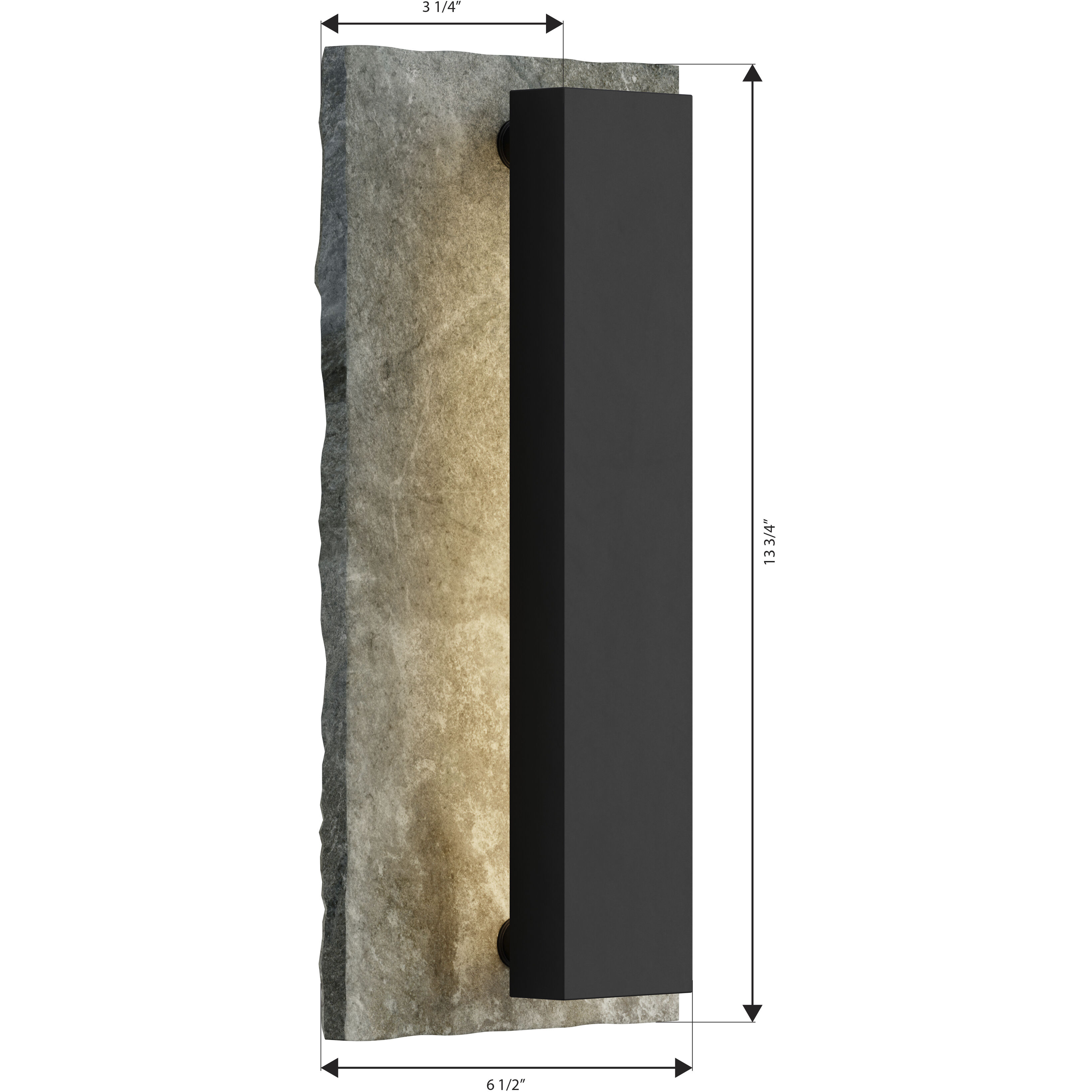 Avenelle LED 13.75 inch Sand Coal Black Outdoor Wall Sconce