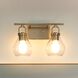 Mansfield 2 Light 16 inch Champagne Gold Vanity Light Wall Light