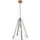 Paxos 1 Light 15.5 inch Legacy Brass and Sand Coal Pendant Ceiling Light