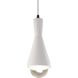 Radiance Collection LED 4.75 inch Bisque with Matte Black Pendant Ceiling Light